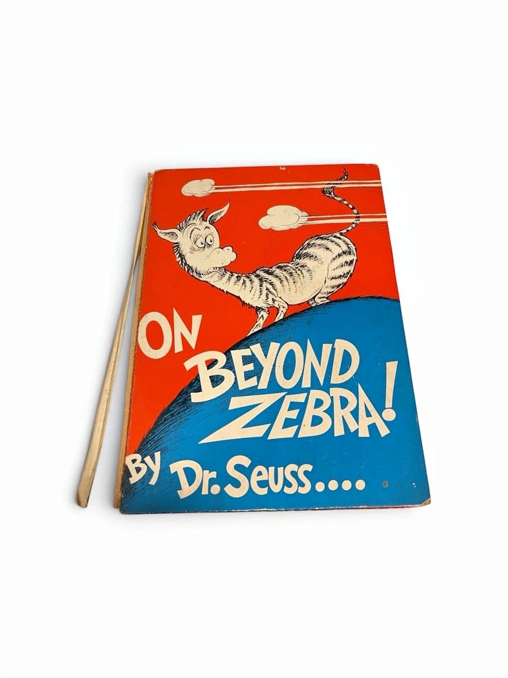 Vintage 1955 On Beyond Zebra Dr Seuss True First Edition Hardcover Book Flaw